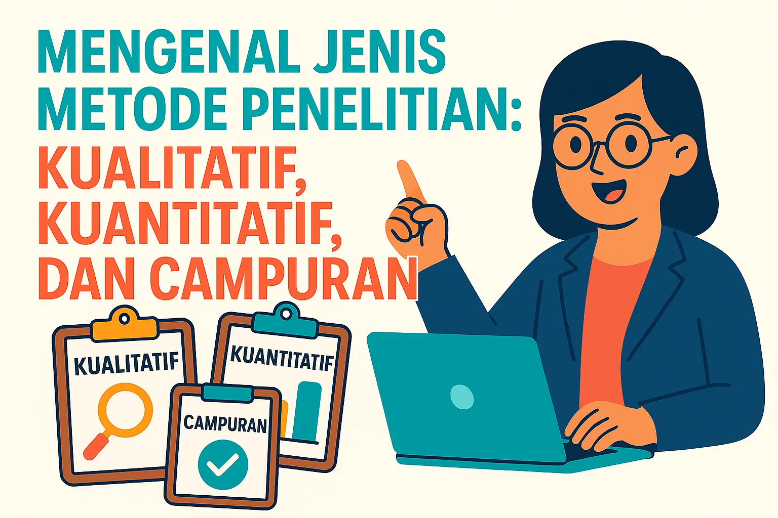 Mengenal Jenis Metode Penelitian: Kualitatif, Kuantitatif, dan Campuran